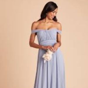 Bridesmaid Birdy Grey Grace Convertible Dress - Dusty Blue - Medium